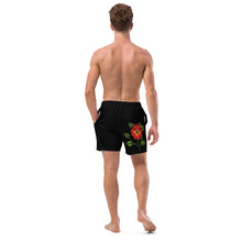 Load image into Gallery viewer, Scarlet Begonia Men's Swim Trunks