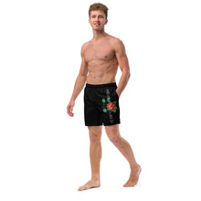 Load image into Gallery viewer, Scarlet Begonia Men's Swim Trunks