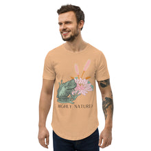 Load image into Gallery viewer, Lotus Unisex Curved Hem T-Shirt