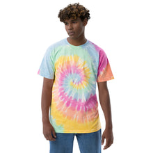 Load image into Gallery viewer, Mushies Embroidered Oversized Tie-Dye T-shirt