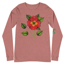Load image into Gallery viewer, Scarlet Begonia Unisex Long Sleeve Tee