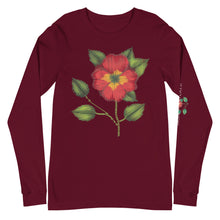 Load image into Gallery viewer, Scarlet Begonia Unisex Long Sleeve Tee