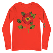 Load image into Gallery viewer, Scarlet Begonia Unisex Long Sleeve Tee