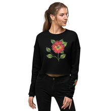 Load image into Gallery viewer, Scarlet Begonia Crop Sweatshirt