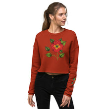 Load image into Gallery viewer, Scarlet Begonia Crop Sweatshirt