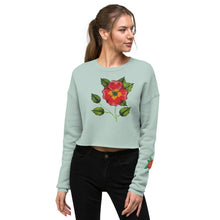 Load image into Gallery viewer, Scarlet Begonia Crop Sweatshirt