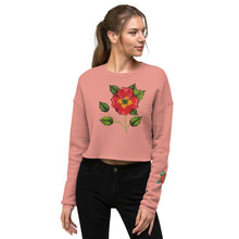 Load image into Gallery viewer, Scarlet Begonia Crop Sweatshirt
