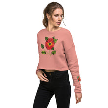 Load image into Gallery viewer, Scarlet Begonia Crop Sweatshirt