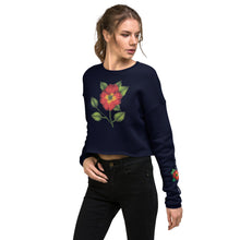 Load image into Gallery viewer, Scarlet Begonia Crop Sweatshirt